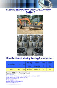 slewing bearing for daewoo excavator DH60-7