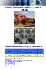 slewing bearing for daewoo excavator DX300