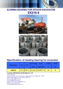 slewing bearing for hitachi excavator EX210-5
