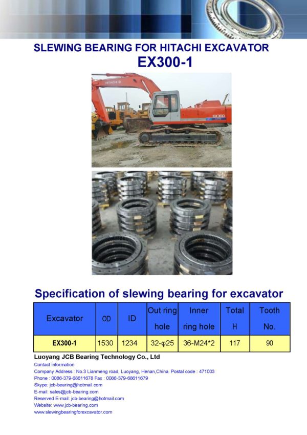 slewing bearing for hitachi excavator EX300-1
