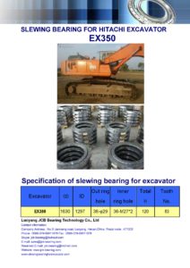 slewing bearing for hitachi excavator EX350