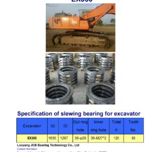 slewing bearing for hitachi excavator EX350