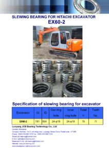 slewing bearing for hitachi excavator EX60-2
