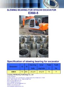 slewing bearing for hitachi excavator EX60-5