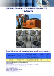 slewing bearing for hitachi excavator ZAX240