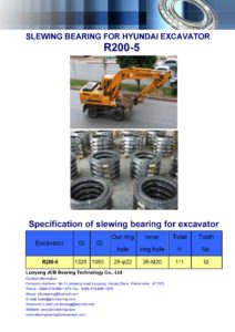 slewing bearing for hyundai excavator R200-5