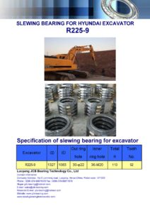 slewing bearing for hyundai excavator R225-9