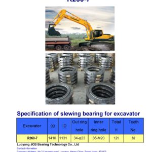 slewing bearing for hyundai excavator R260-7