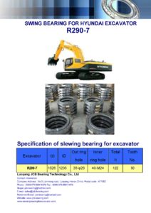 slewing bearing for hyundai excavator R290-7