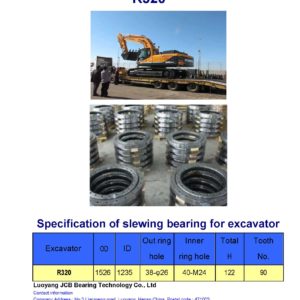 slewing bearing for hyundai excavator R320