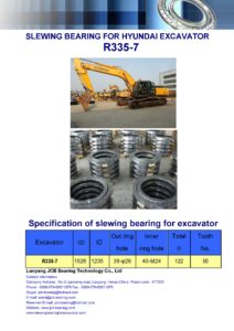 slewing bearing for hyundai excavator R335-7
