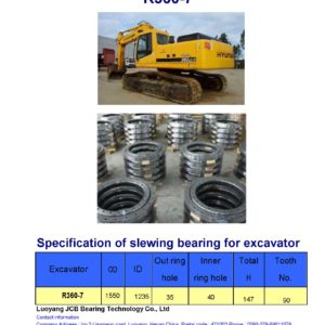 slewing bearing for hyundai excavator R360-7