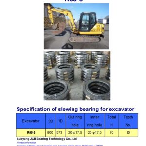 slewing bearing for hyundai excavator R55-5