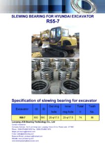 slewing bearing for hyundai excavator R55-7