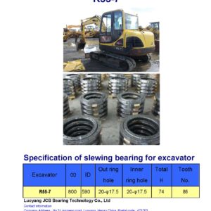 slewing bearing for hyundai excavator R55-7