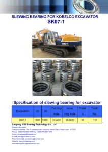 slewing bearing for kobelco excavator SK07-1