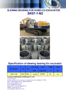 slewing bearing for kobelco excavator SK07-1-N2