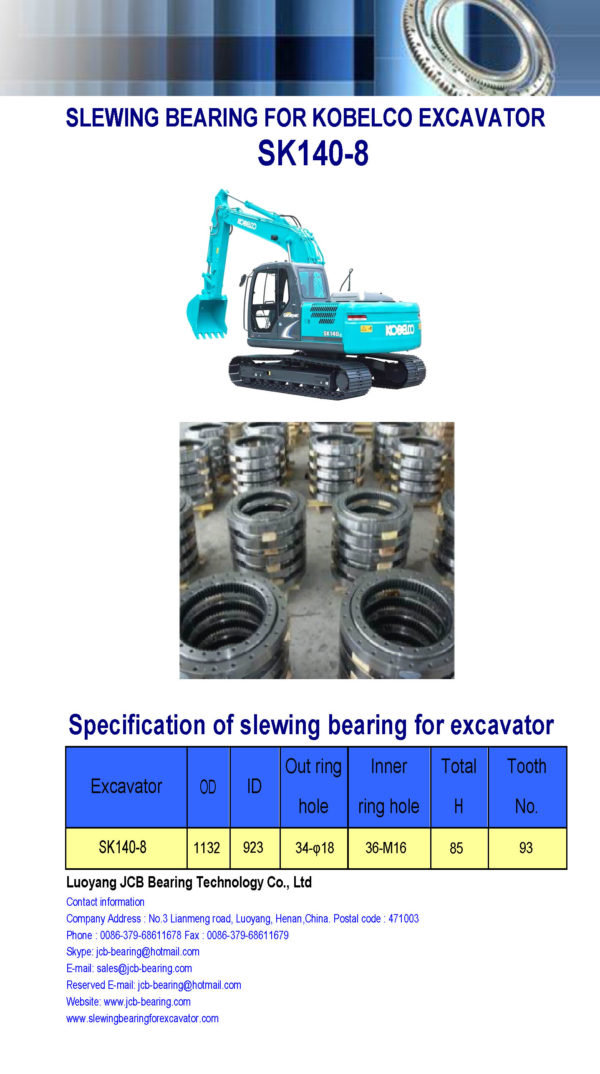 slewing bearing for kobelco excavator SK140-8