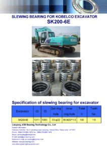 slewing bearing for kobelco excavator SK200-6E