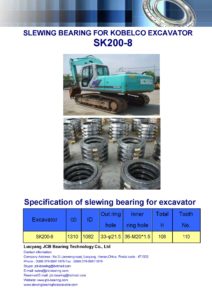 slewing bearing for kobelco excavator SK200-8
