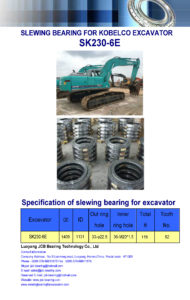 slewing bearing for kobelco excavator SK230-6E