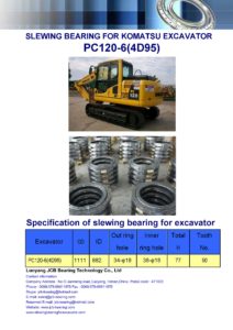 slewing bearing for komatsu excavator PC120-6-4D95