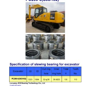 slewing bearing for komatsu excavator PC200-6-S6D102