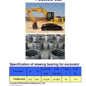 slewing bearing for komatsu excavator PC200LC-6LE