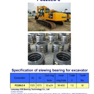 slewing bearing for komatsu excavator PC220LC-8