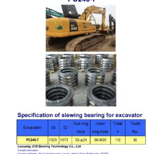 slewing bearing for komatsu excavator PC240-7