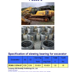 slewing bearing for komatsu excavator PC300-3