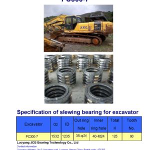slewing bearing for komatsu excavator PC300-7