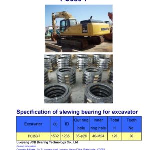 slewing bearing for komatsu excavator PC350-7