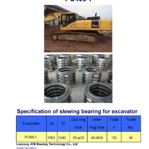 slewing bearing for komatsu excavator PC400-7