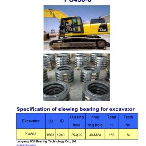 slewing bearing for komatsu excavator PC450-6