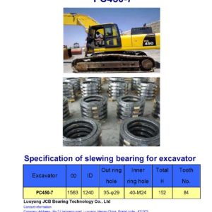 slewing bearing for komatsu excavator PC450-7
