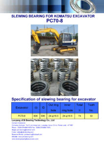 slewing bearing for komatsu excavator PC70-8