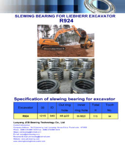 slewing bearing for liebherr excavator R924