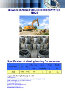 slewing bearing for liebherr excavator R926