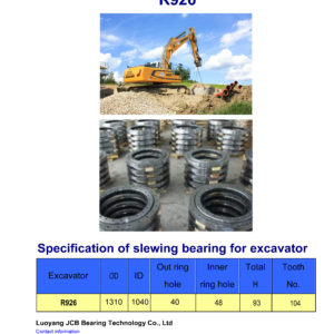 slewing bearing for liebherr excavator R926