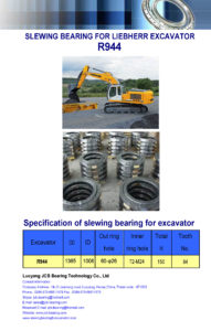slewing bearing for liebherr excavator R944