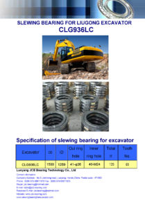 slewing bearing for liugong excavator CLG936LC