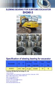 slewing bearing for sumitomo excavator SH240-3