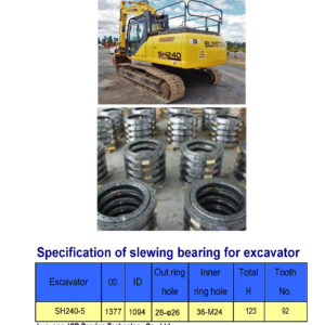 slewing bearing for sumitomo excavator SH240-5