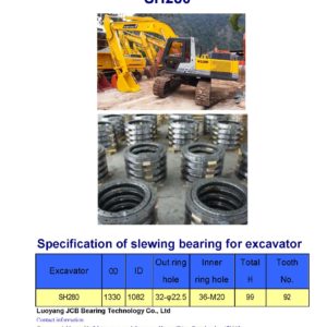 slewing bearing for sumitomo excavator SH280