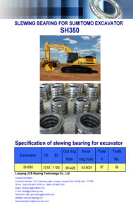 slewing bearing for sumitomo excavator SH350