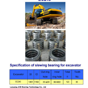 slewing bearing for volvo excavator EC240