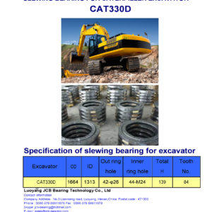slewing bearing for caterpiller excavator CAT330D