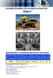 slewing bearing for hyundai excavator R250-7