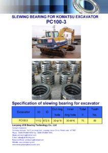 slewing bearing for komatsu excavator PC100-3